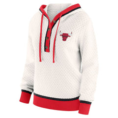 Chicago Bulls WEAR by Erin Andrews Women's Plus Size Hoodie Sweater - Cream cheap