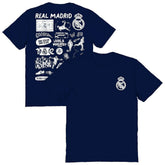 Real Madrid Vive La Fete Women's Impressions Artwork T-Shirt Discount - Navy