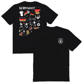 Germany National Team Vive La Fete Women's Impressions Artwork T-Shirt for sale - Black
