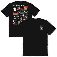 Germany National Team Vive La Fete Women's Impressions Artwork T-Shirt - Black online