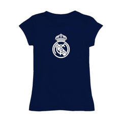 Real Madrid Vive La Fete Girls Toddler Color Badge Fitted T-Shirt Discount - Navy