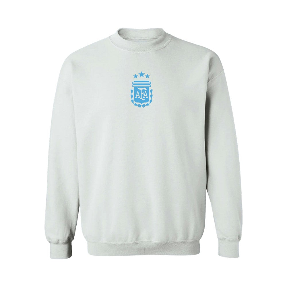 Argentina National Team Vive La Fete Women's Color Badge Pullover Sweatshirt - White discount
