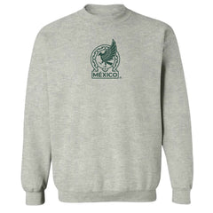 Mexico National Team Vive La Fete Women's Color Badge Pullover Sweatshirt for sale - Heather Gray