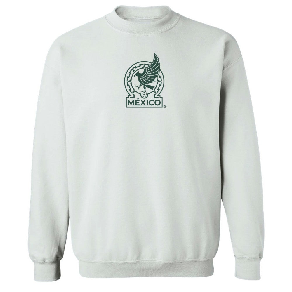 Mexico National Team Vive La Fete Women's Color Badge Pullover Sweatshirt - White outlet