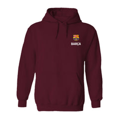 Barcelona Vive La Fete Women's Color Badge Pullover Hoodie - Maroon discount