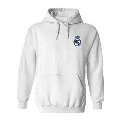 Real Madrid Vive La Fete Women's Color Badge Pullover Hoodie Discount - White