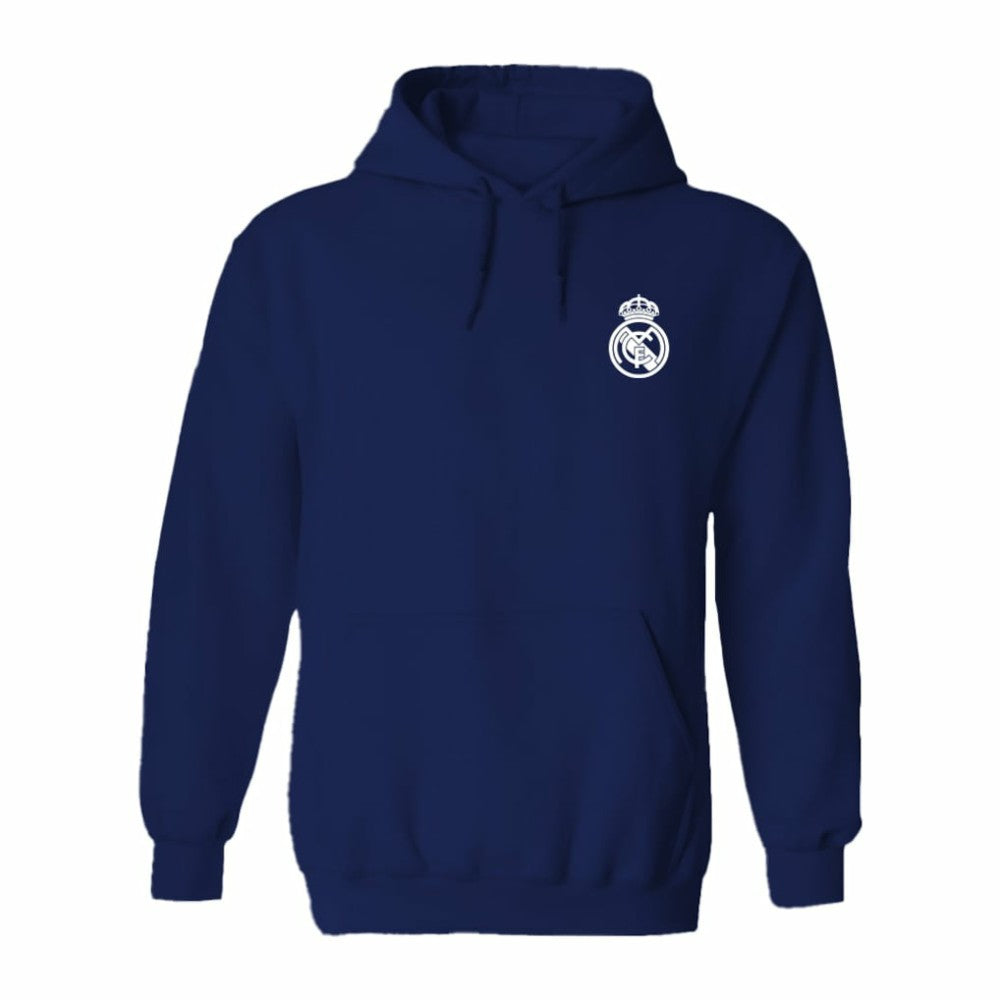 Real Madrid Vive La Fete Women's Color Badge Pullover Hoodie Discount - Navy