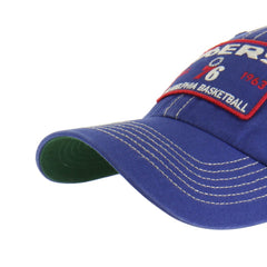 Philadelphia 76ers '47 Wabash Patch Clean Up Adjustable Hat - Royal/Tan on sale