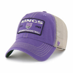 Sacramento Kings '47 Wabash Patch Clean Up Adjustable Hat - Purple/Tan online