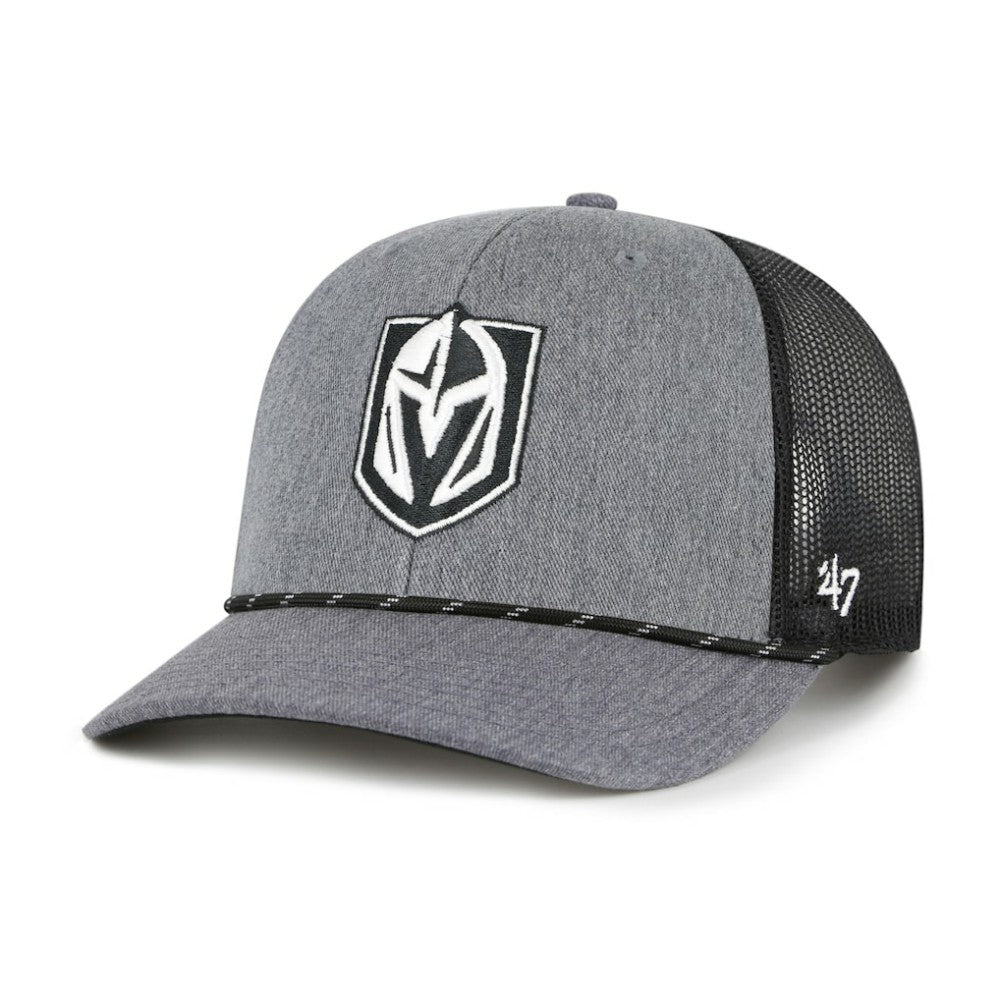 Vegas Golden Knights '47 Carbon Rope Trucker Adjustable Hat - Gray Hats