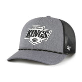 Los Angeles Kings '47 Carbon Rope Trucker Adjustable Hat - Gray Hats