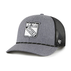 New York Rangers '47 Carbon Rope Trucker Adjustable Hat - Gray Hats