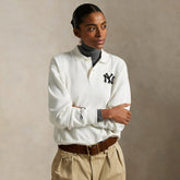 Yankees Polo Ralph Lauren Fleece Polo White