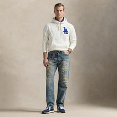 Dodgers Polo Ralph Lauren Fleece Hoodie White
