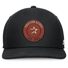 Houston Astros Cooperstown Collection Pro Dri-FIT Snapback Hat Black