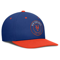 New York Mets Cooperstown Collection Pro Dri-FIT Snapback Hat Royal/Orange