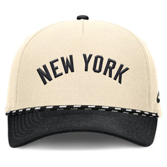 New York Yankees Cooperstown Collection Rise Adjustable Hat Natural/Black