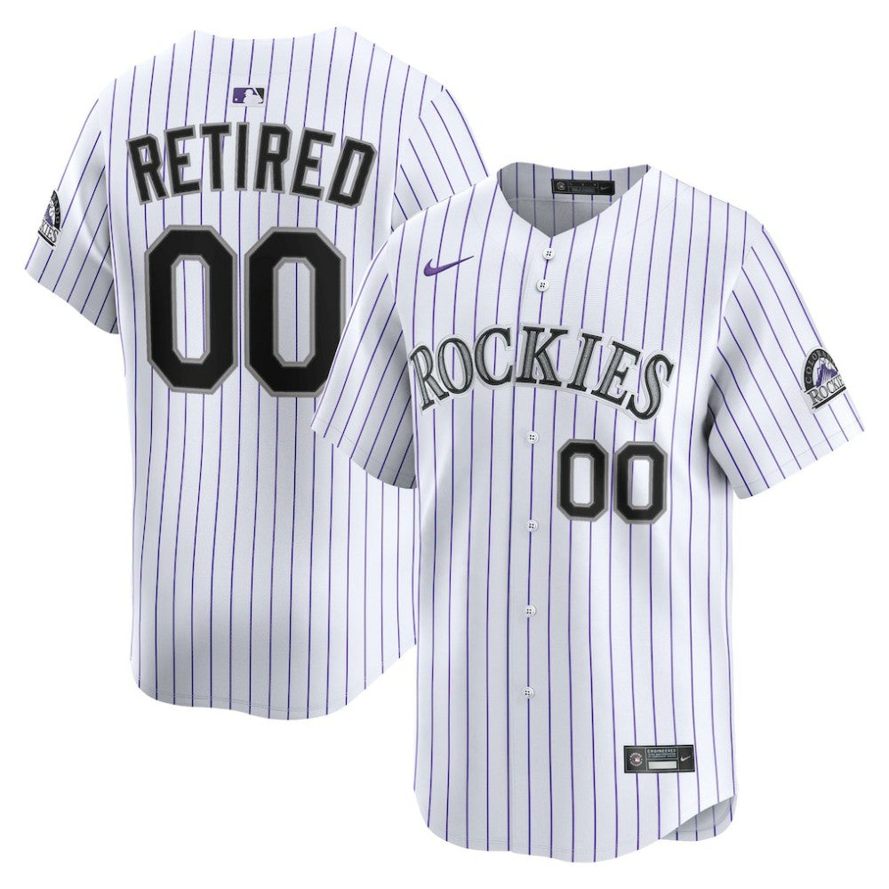 Colorado Rockies Home Limited Pick-A-Player Retired Roster Jersey White