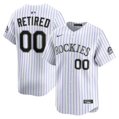 Colorado Rockies Home Limited Pick-A-Player Retired Roster Jersey White