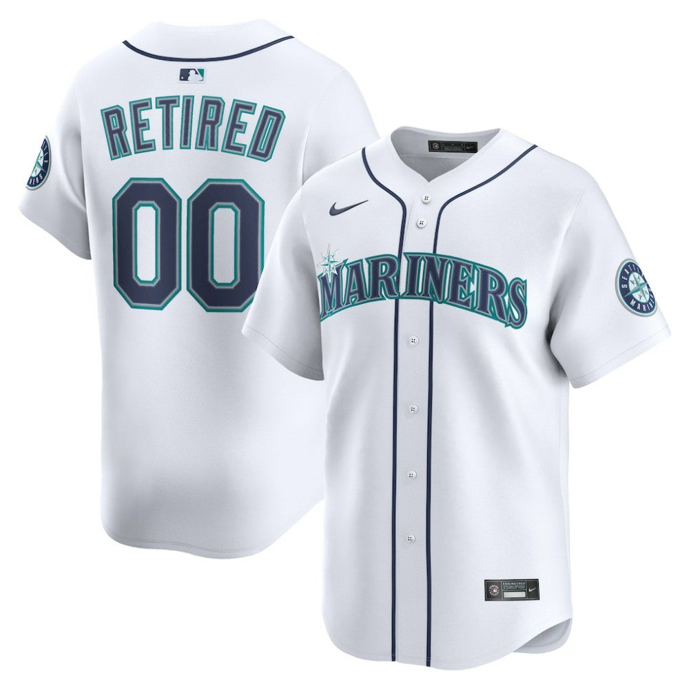 Seattle Mariners Home Limited Pick-A-Player Retired Roster Jersey White