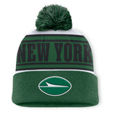 New York Jets Center Cuffed Knit Hat with Pom - Green cheap