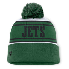 New York Jets Center Cuffed Knit Hat with Pom - Green cheap