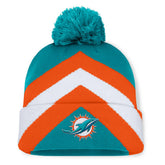 Miami Dolphins Women's Cornerback Cuffed Knit Hat with Pom - Aqua on sale