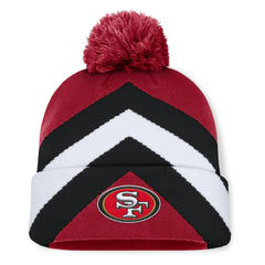 San Francisco 49ers Women's Cornerback Cuffed Knit Hat with Pom - Scarlet on sale