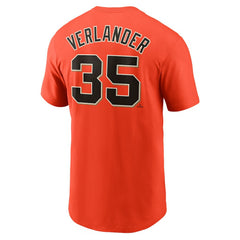 Justin Verlander San Francisco Giants Fuse Name & Number T-Shirt Orange