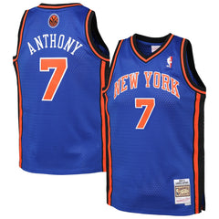 Carmelo Anthony New York Knicks Youth 2010/11 Hardwood Classics Swingman Jersey - Blue for sale