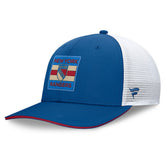 New York Rangers Fanatics Centennial Authentic Pro Structured Trucker Adjustable Hat - Blue/White Hats