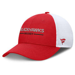 Chicago Blackhawks Fanatics Centennial Adjustable Trucker Hat - Red/White Hats