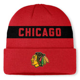 Chicago Blackhawks Fanatics Centennial Cuffed Knit Hat - Red Hats