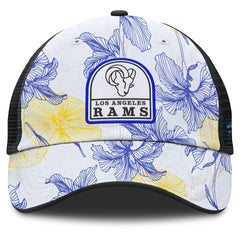 Los Angeles Rams Tropical Adjustable Trucker Hat - White/Black outlet