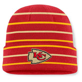 Kansas City Chiefs Throwback Yard Lines Cuffed Knit Hat - Red cheap