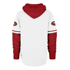 San Francisco 49ers '47 Trifecta Shortstop Pullover Hoodie - White online