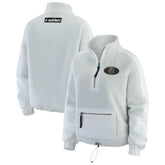 Vegas Golden Knights WEAR by Erin Andrews Women's Polar Fleece Quarter-Zip Jacket - Gray Jackets
