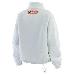 Philadelphia Flyers WEAR by Erin Andrews Women's Polar Fleece Quarter-Zip Jacket - Gray Jackets
