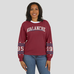 Colorado Avalanche WEAR by Erin Andrews Women's Long-Sleeve Sport T-Shirt - Burgundy T-shirts