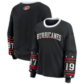 Carolina Hurricanes WEAR by Erin Andrews Women's Long-Sleeve Sport T-Shirt - Black T-shirts