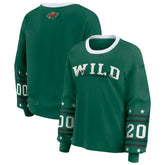Minnesota Wild WEAR by Erin Andrews Women's Long-Sleeve Sport T-Shirt - Green T-shirts