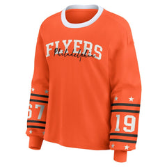 Philadelphia Flyers WEAR by Erin Andrews Women's Long-Sleeve Sport T-Shirt - Orange T-shirts