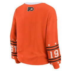 Philadelphia Flyers WEAR by Erin Andrews Women's Long-Sleeve Sport T-Shirt - Orange T-shirts