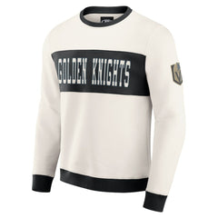 Vegas Golden Knights Darius Rucker Collection by Fanatics Colorblock Pullover Sweatshirt - Cream Sweatshirts