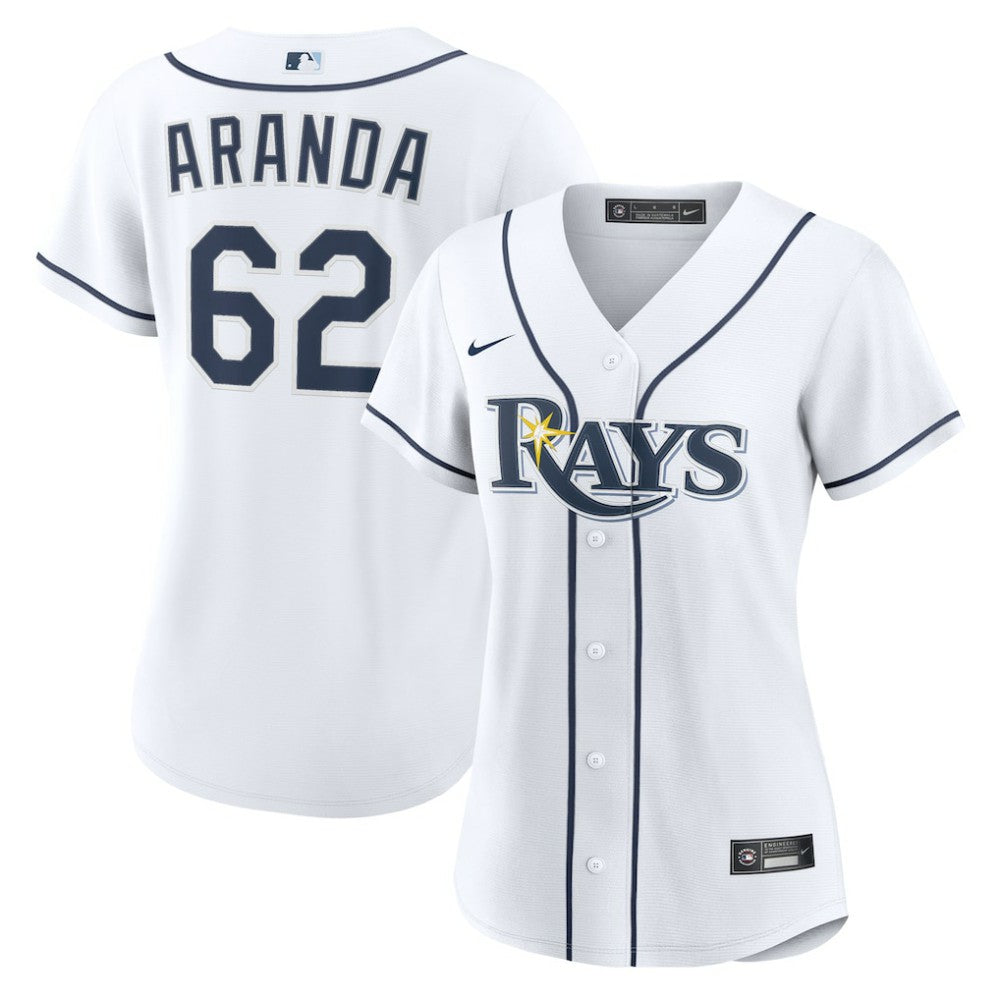 Jonathan Aranda Tampa Bay Rays Women's Home Replica Jersey White