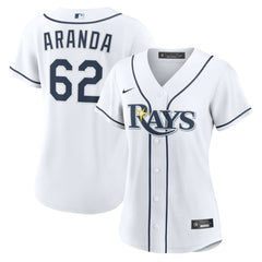Jonathan Aranda Tampa Bay Rays Women's Home Replica Jersey White