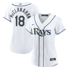 Shane McClanahan Tampa Bay Rays Women's Home Replica Jersey White