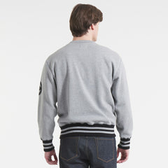 Montreal Canadiens Todd Snyder by Fanatics Relaxed Canadian Fleece Crew - Athletic Heather Gray