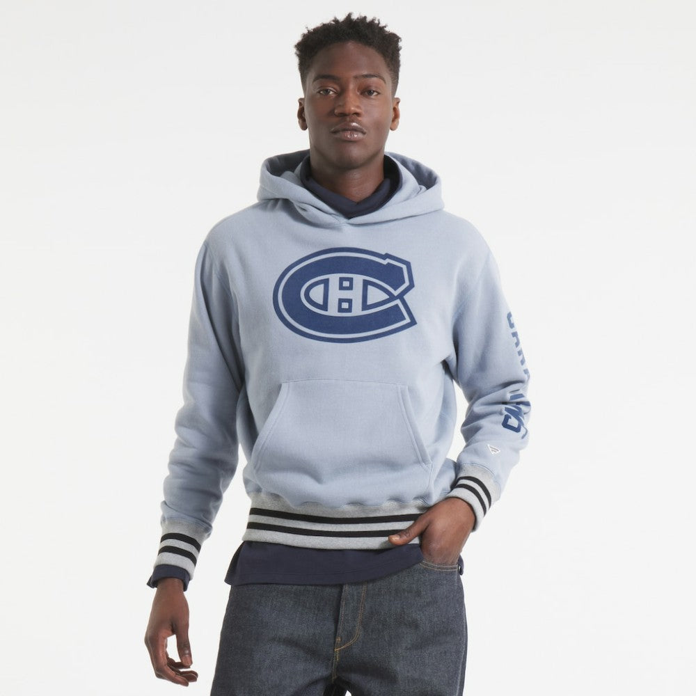 Montreal Canadiens Todd Snyder by Fanatics Relaxed Canadian Fleece Hoodie - Gray Hoodies