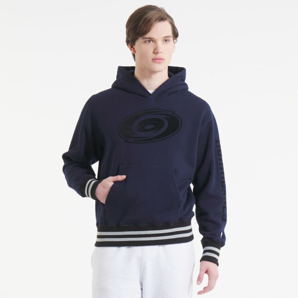 Carolina Hurricanes Todd Snyder by Fanatics Relaxed Canadian Fleece Hoodie - Navy Hoodies